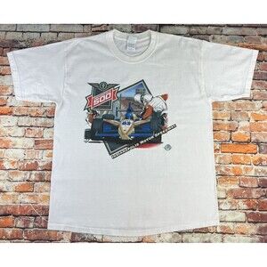 Vintage Y2K Indianapolis 500 Rare 87th Running Graphic T Shirt White Mens XL